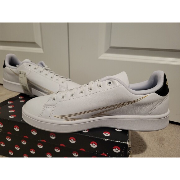 Adidas Advantage x Pokemon Cloud White Men's 10.5 Pikachu Lightning NWT and Box - Picture 9 of 16